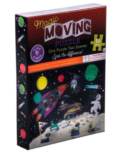 Puzzle Floss and Rock Magic Moving - Spațiu cosmic, 50 de piese - 1