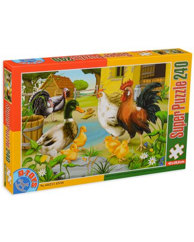 Puzzle D-Toys de 240 piese - Animals - 1