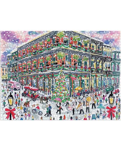 Puzzle Galison din 1000 de piese - Crăciun în New Orleans - 2