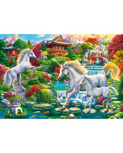 Puzzle Castorland din 1500 de piese - Grădina unicornilor - 2