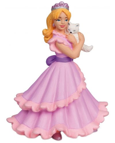 Figurina Papo The Enchanted World – Printesa Chloe, cu rochie roz - 1