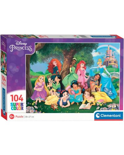 Puzzle Clementoni 104 piese - Prințesele Disney - 1