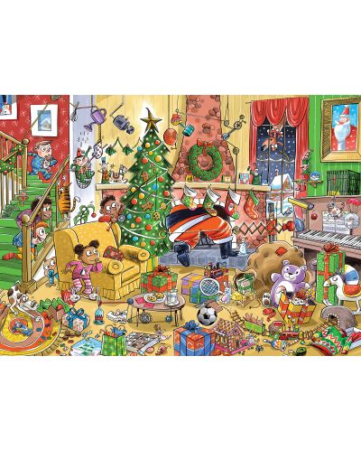 Cobble Hill Puzzle de 350 de piese XXL - În așteptarea lui Moș Crăciun  - 2