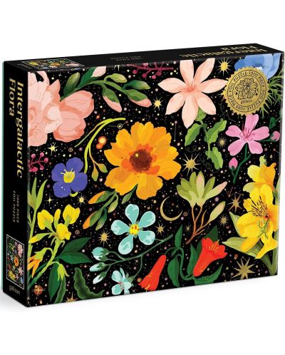 Puzzle din folie Galison de 1000 de piese - Frumusete colorata - 1