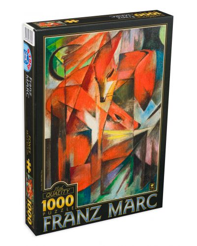 Puzzle D-Toys de 1000 piese – Vulpile, Franz Mark - 1