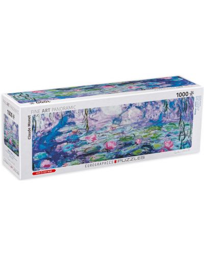 Puzzle panoramic Eurographics de 1000 piese - Lotus (detaliu), Claude Monet - 1