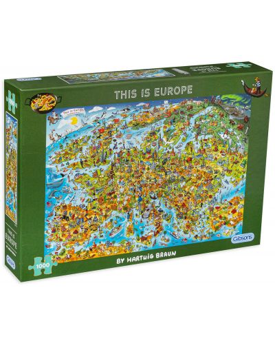 Puzzle Gibsons de 1000 piese - Aceasta este Europa - 1