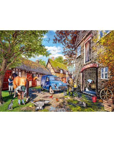 Puzzle Falcon de 1000 piese - The Blacksmith's Cottage - 2