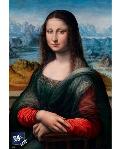 Puzzle Black Sea Lite de 1000 piese - Mona Lisa, Leonardo da Vinci - 2