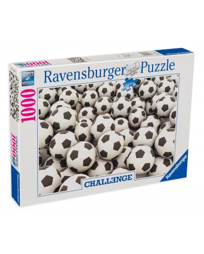 Puzzle Ravensburger cu 1000 de piese - Mingi de fotbal - 1