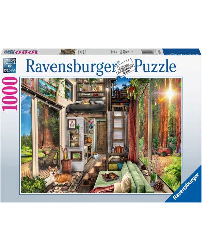 Puzzle Ravensburger cu 1000 de piese - Casa mică - 1