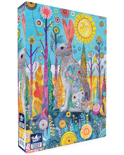 Puzzle Black Sea din 1000 piese - Lumea colorată: Iepure