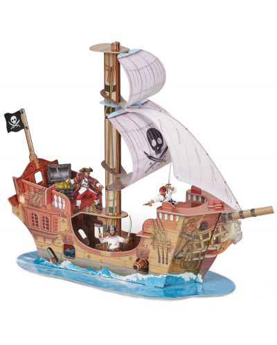 Model de asamblat Papo Pirates and Corsairs – Corabia de pirati - 2
