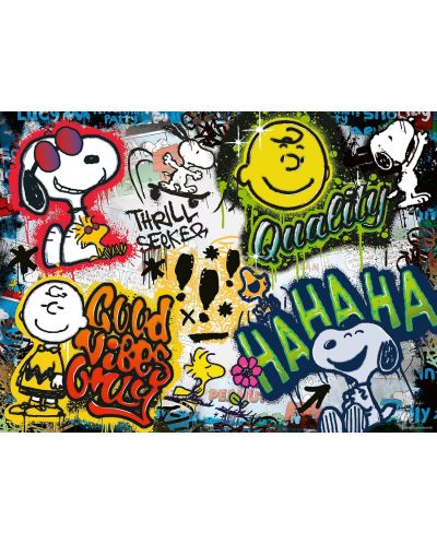 Puzzle Ravensburger 500 de piese - Peanuts: graffiti  - 2