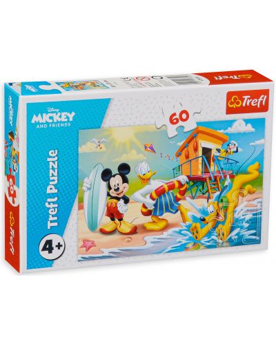 Puzzle Trefl de 60 piese - Interesting day for Miki and friends - 1