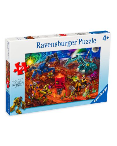 Puzzle Ravensburger de 60 piese - Santier spatial - 1