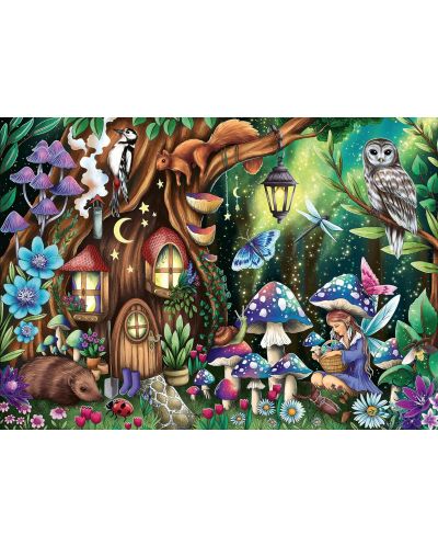 Puzzle Ravensburger din 1000 piese - În pădurea magică - 2