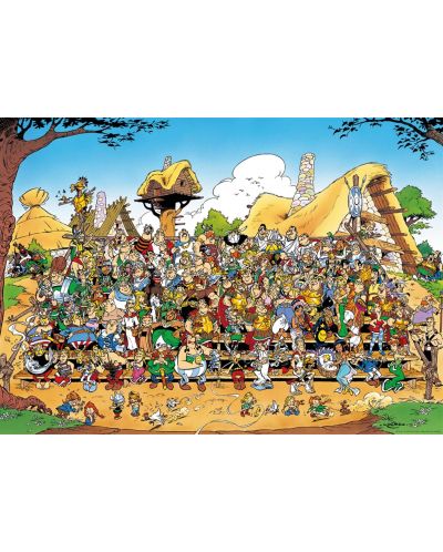 Puzzle Ravensburger 1000 de piese - Portretul de familie al lui Asterix și Obelix - 2