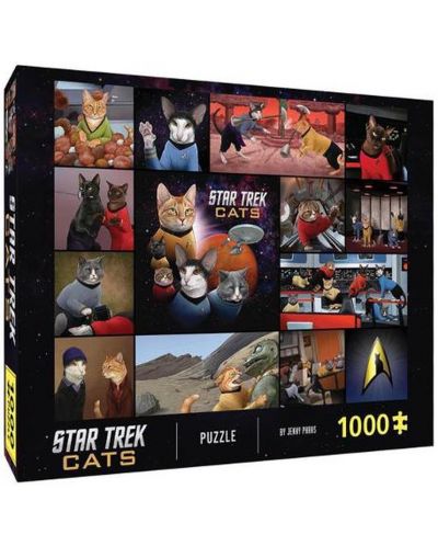 Puzzle Galison din 1000 de piese - Pisici Star Trek - 1