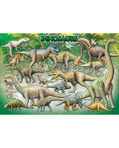 Puzzle Eurographics de 100 piese – Dinozauri - 2