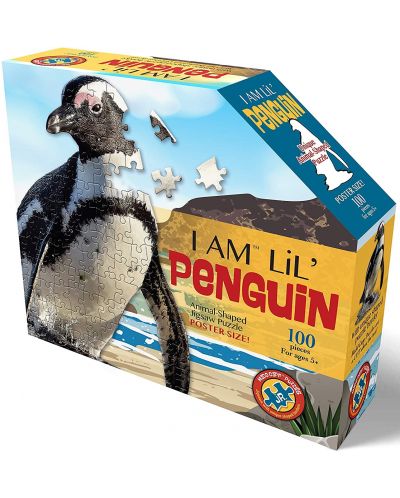 Puzzle Madd Capp de 100 piese - Pinguin - 1