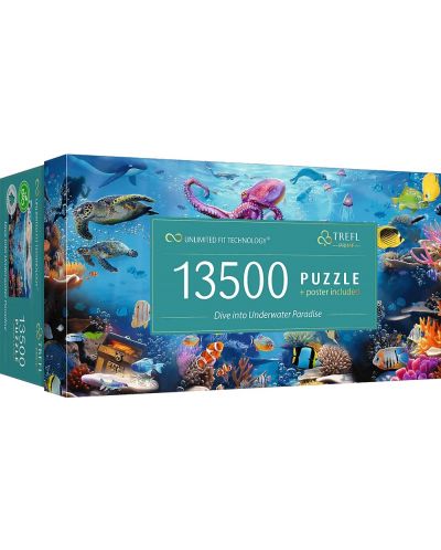 Puzzle Trefl 13.500 de piese - Scufundări în paradisul subacvatic - 1
