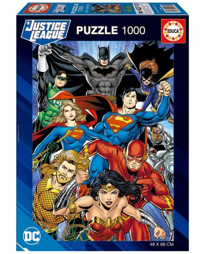 Puzzle Educa 1000 de piese - DC Comics: Liga Dreptății  - 1