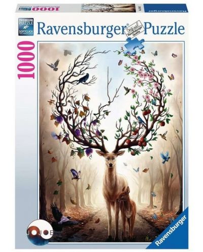Puzzle Ravensburger de 1000 piese -  Fantasy Deer - 1