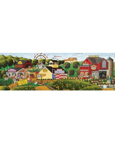 Puzzle panoramic Master Pieces de 1000 piese - Apple Annie's Carnival Pano - 2