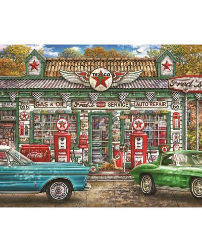 Puzzle Springbok de 1000 piese - Fred's Service Station - 2