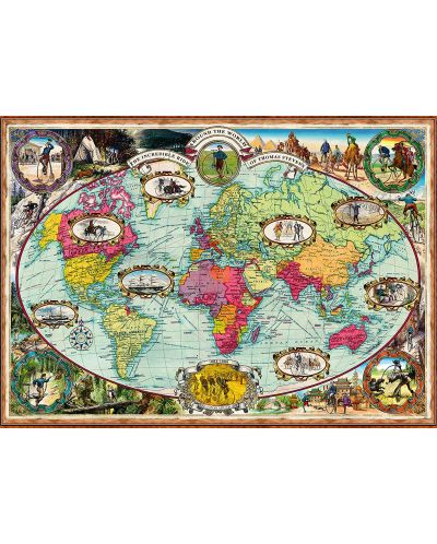 Puzzle Ravensburger 1000 de piese - Harta geografica - 2