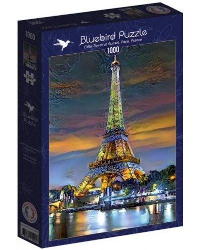 Puzzle de 1000 de piese Bluebird - Turnul Eiffel  - 1