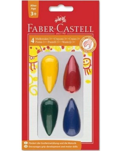Pasteluri Faber-Castell - Pear, 4 culori - 1