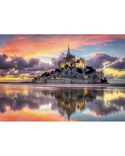 Puzzle Clementoni din 1000 de piese - Castelul Mont Saint-Michel - 2