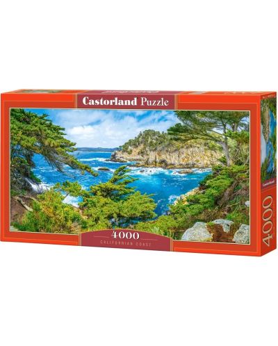 Puzzle Castorland din 4000 de piese - Coasta Californiei - 1