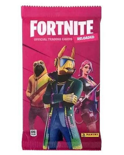 Panini FORTNITE Reloaded official trading cards - Pachet cu 4 buc. carti	 - 1
