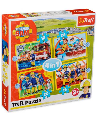 Puzzle Trefl 4 in 1 - Fireman Sam - 1