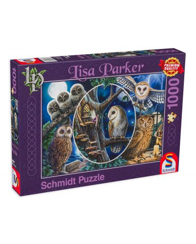 Puzzle Schmidt de 1000 piese - Lisa Parker Mysterious Owls - 1