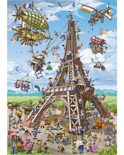 Puzzle D-Toys de 1000 piese – Turnul Eiffel  - 2