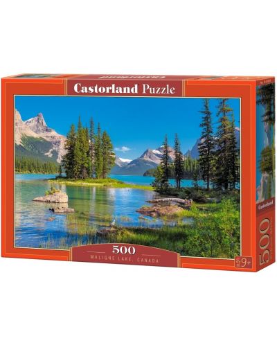 Puzzle Castorland din 500 de piese - Lacul Maligne, Canada - 1