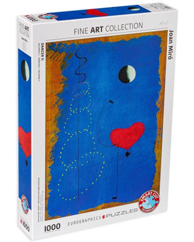 Puzzle Eurographics de 1000 piese – Balerina in albastru, Joan Miro - 1