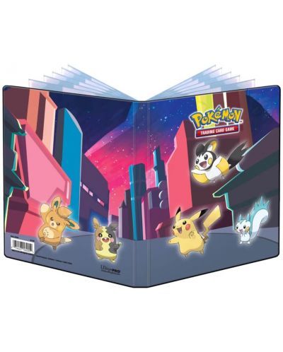 Ultra Pro Pokemon TCG: Seria Gallery - Shimmering Skyline - Portofoliu cu 4 buzunare pentru depozitarea cărților de joc - 1