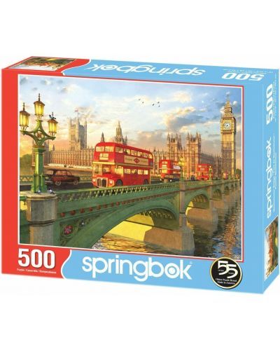 Puzzle Springbok de 500 piese - Westminster Bridge - 1
