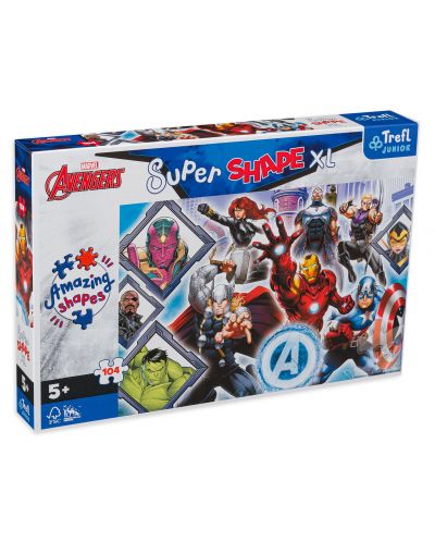 Puzzle Trefl din 104 XXL de piese - Avengers preferați - 1