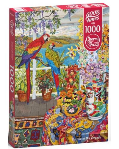 Puzzle Cherry Pazzi din 1000 de piese - Papagalii - 1