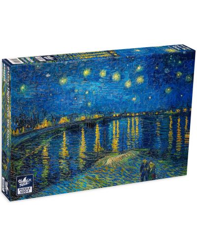 Puzzle Black Sea din 500 de piese - Noapte Instelata peste Ron, Vincent van Gogh - 1