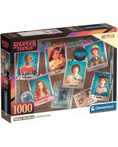 Puzzle  Clementoni din 1000 piese - Eroii Stranger Things - 1