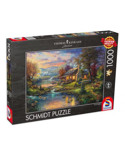 Puzzle Schmidt de 1000 piese -Paradisul naturii, Thomas Kinkade - 1