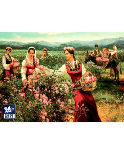 Puzzle Black Sea de 1000 piese - Recoltarea trandafirilor - 2