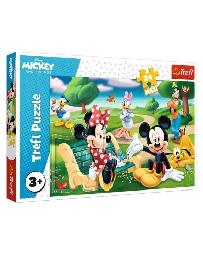 Puzzle Trefl de 24 XXL piese - Mickey Mouse among friends - 1